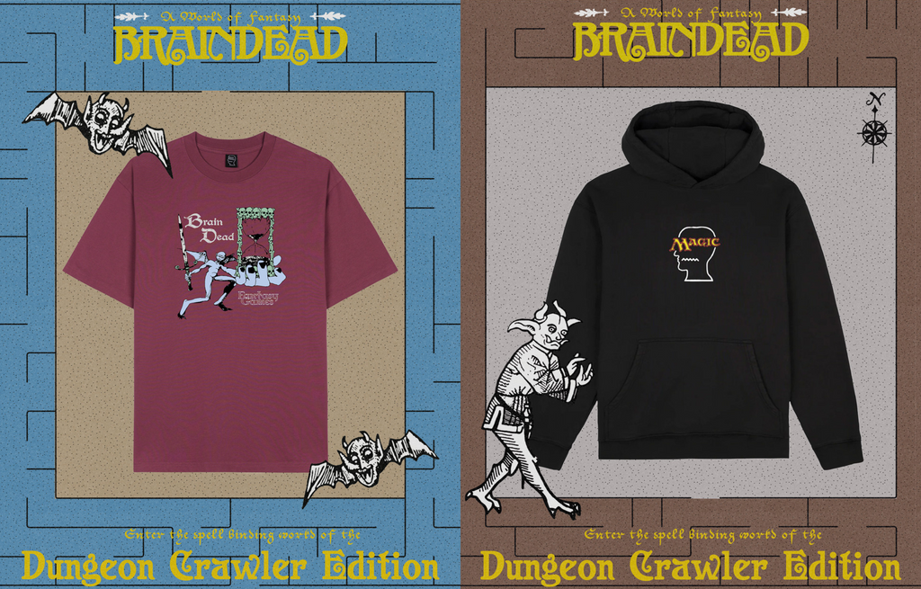 Brain Dead x Magic: The Gathering Tシャツ Brain Dead x Magic: The Gathering Command Tower T-shirt - White