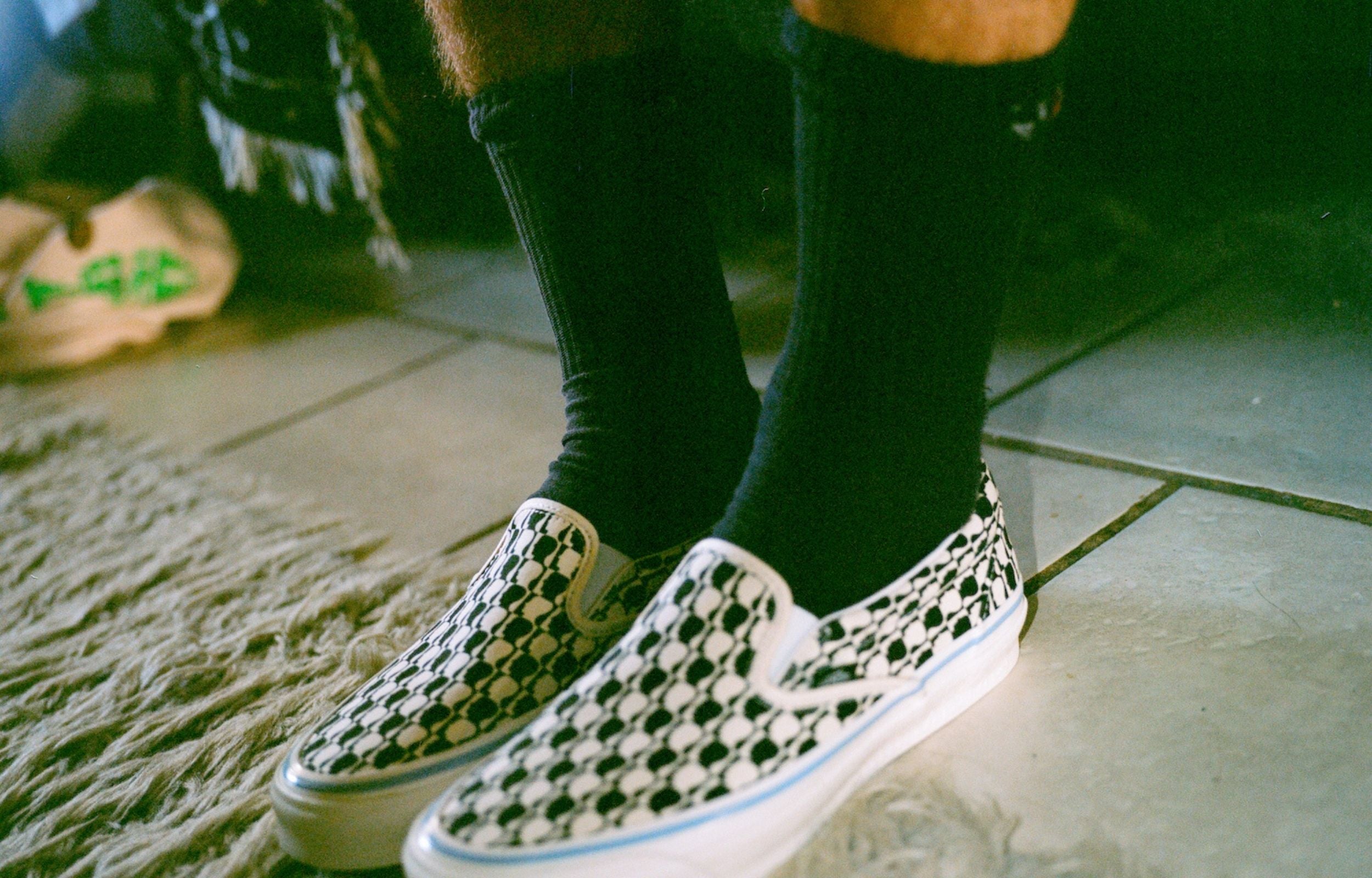 Checkerboard sale lampin shoes