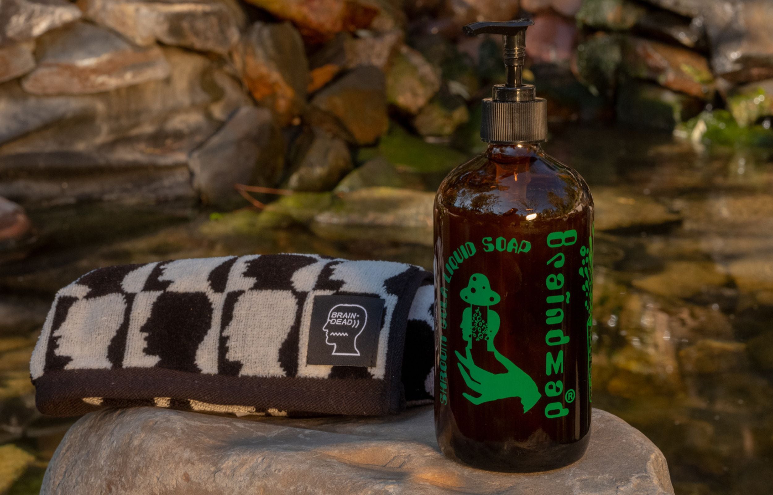 Brain Washed: New Checkered Hand Towels + Shroom Cola Soap – Brain