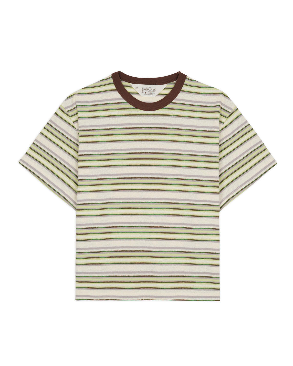 Looped Stripe T-shirt - Green Multi – Brain Dead