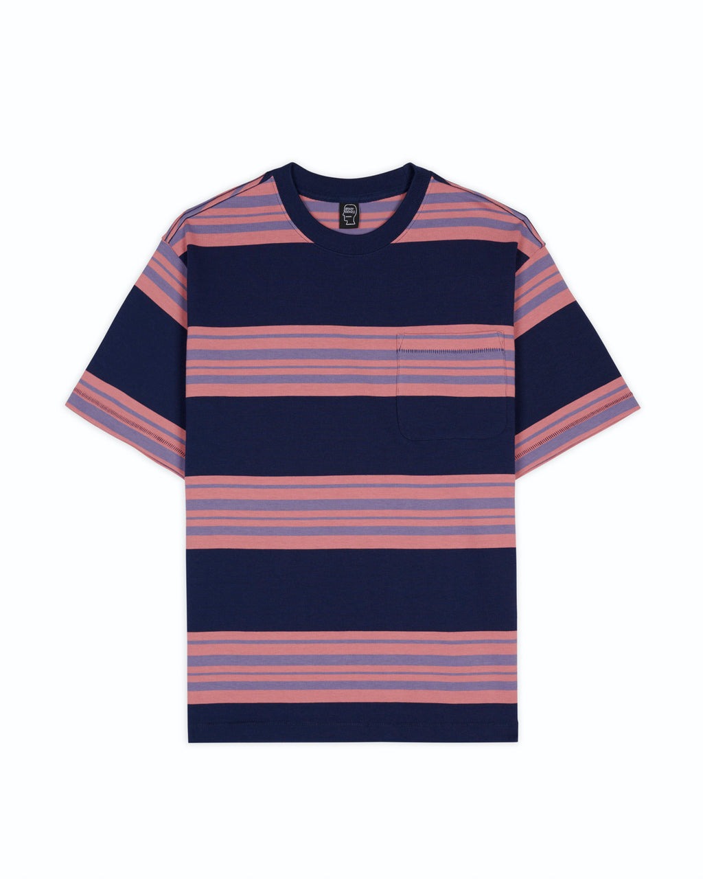 Baker Striped Pocket T-shirt - Navy 1