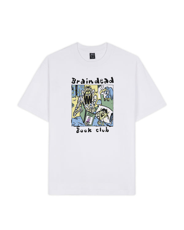 Brain Dead Book Club T-shirt - White'