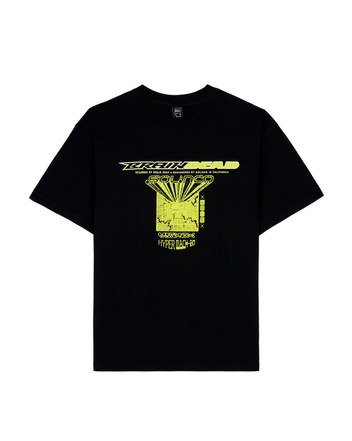 Brain Dead x Solinco T-shirt - Black Brain Dead x Solinco T-shirt - Black