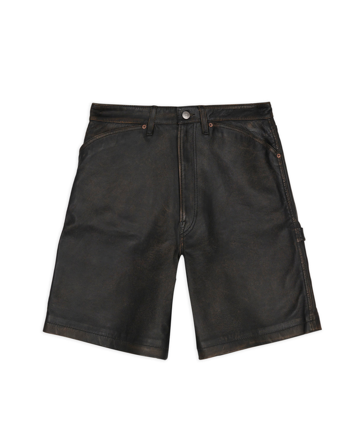 Brain Dead x Coach Leather Shorts - Black