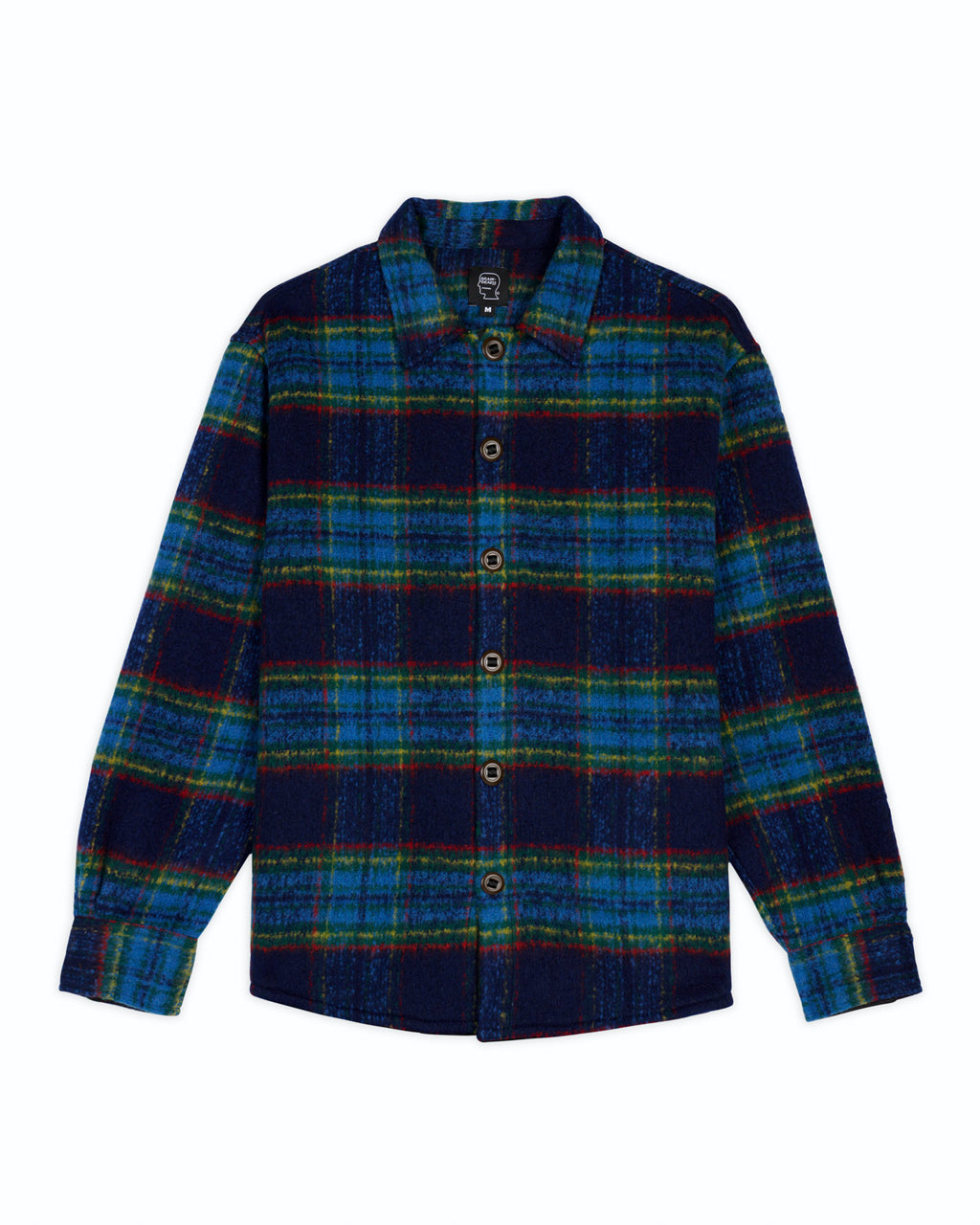 Brushed Rancher Flannel Shirt Jacket - Navy