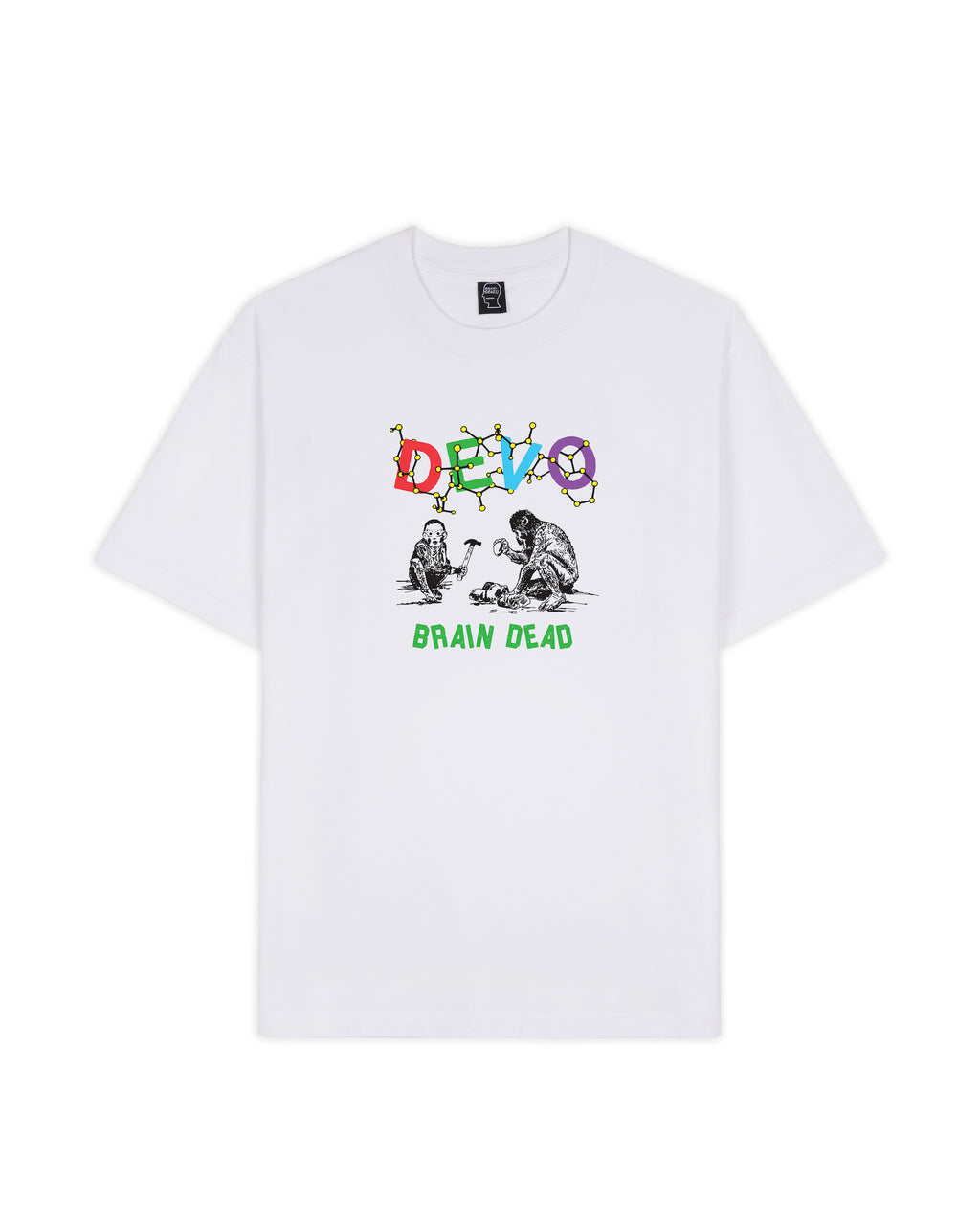 Brain Dead x Devo Booji DNA T-Shirt - White 1