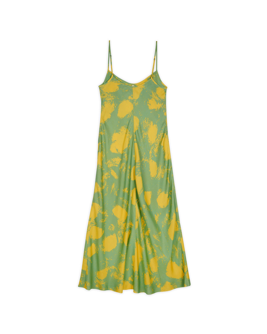 Dot Slip Dress - Lime