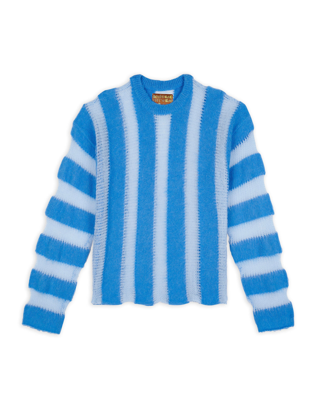 Fuzzy Threadbare Sweater - Light Blue 1