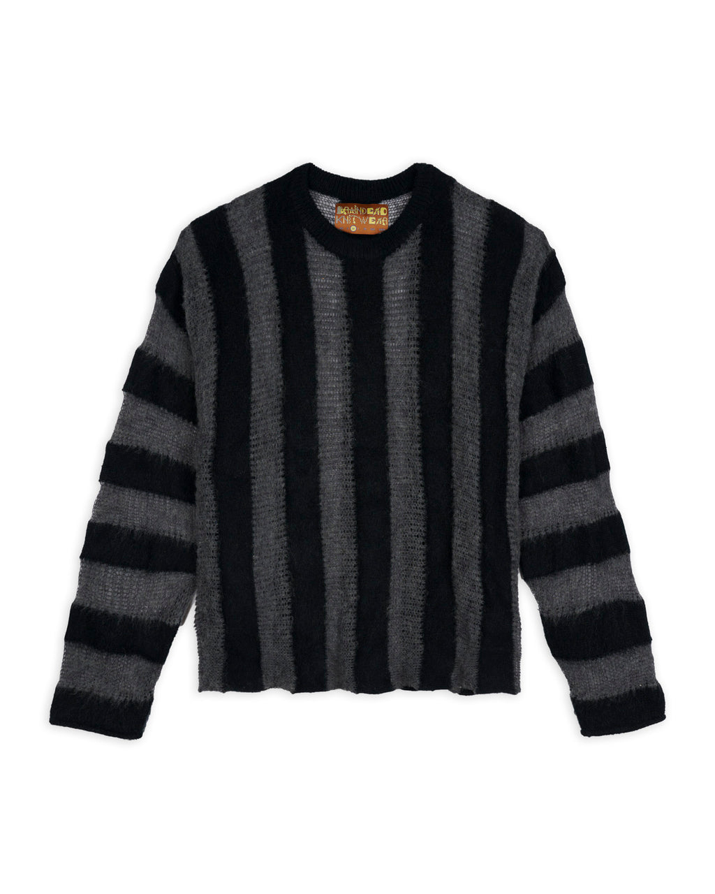 Fuzzy Threadbare Sweater - Black 1