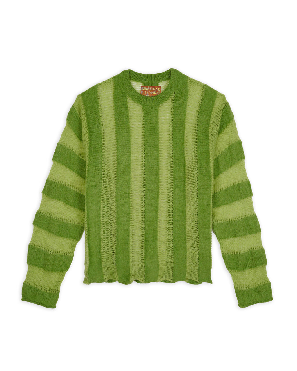 Fuzzy Threadbare Sweater - Green