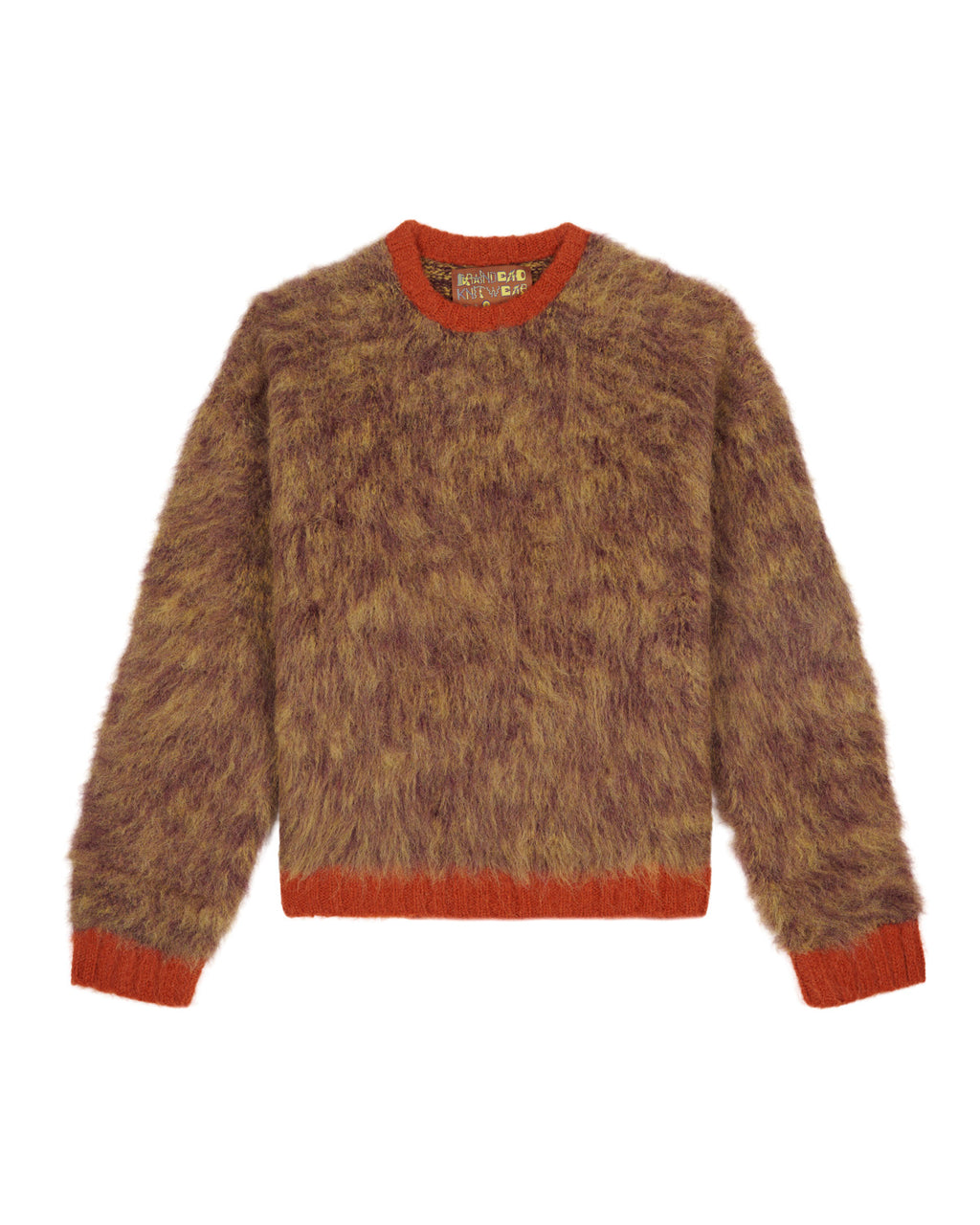 Marled Alpaca Crewneck Sweater - Mocha 1