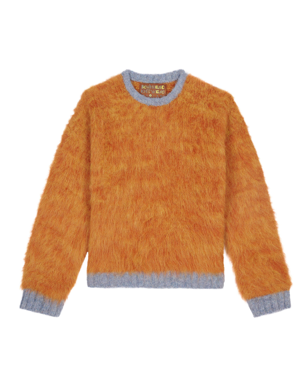Marled Alpaca Crewneck Sweater - Orange
