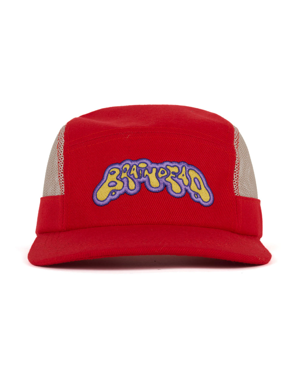 Mesh Panel Camp Hat - Red 1