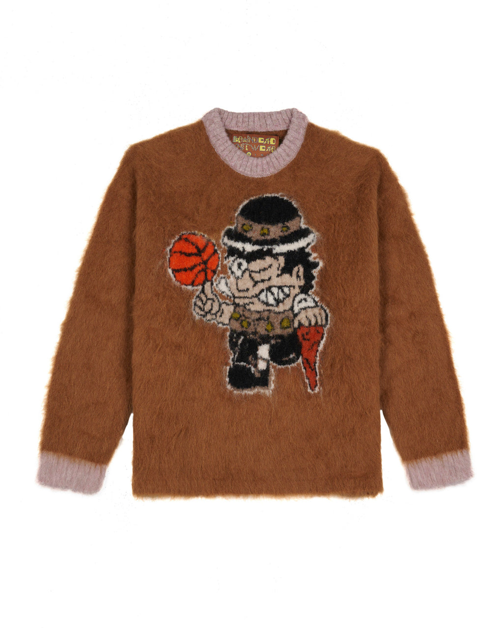 Brain Dead x NBA Boston Celtics Alpaca Sweater - Brown 1