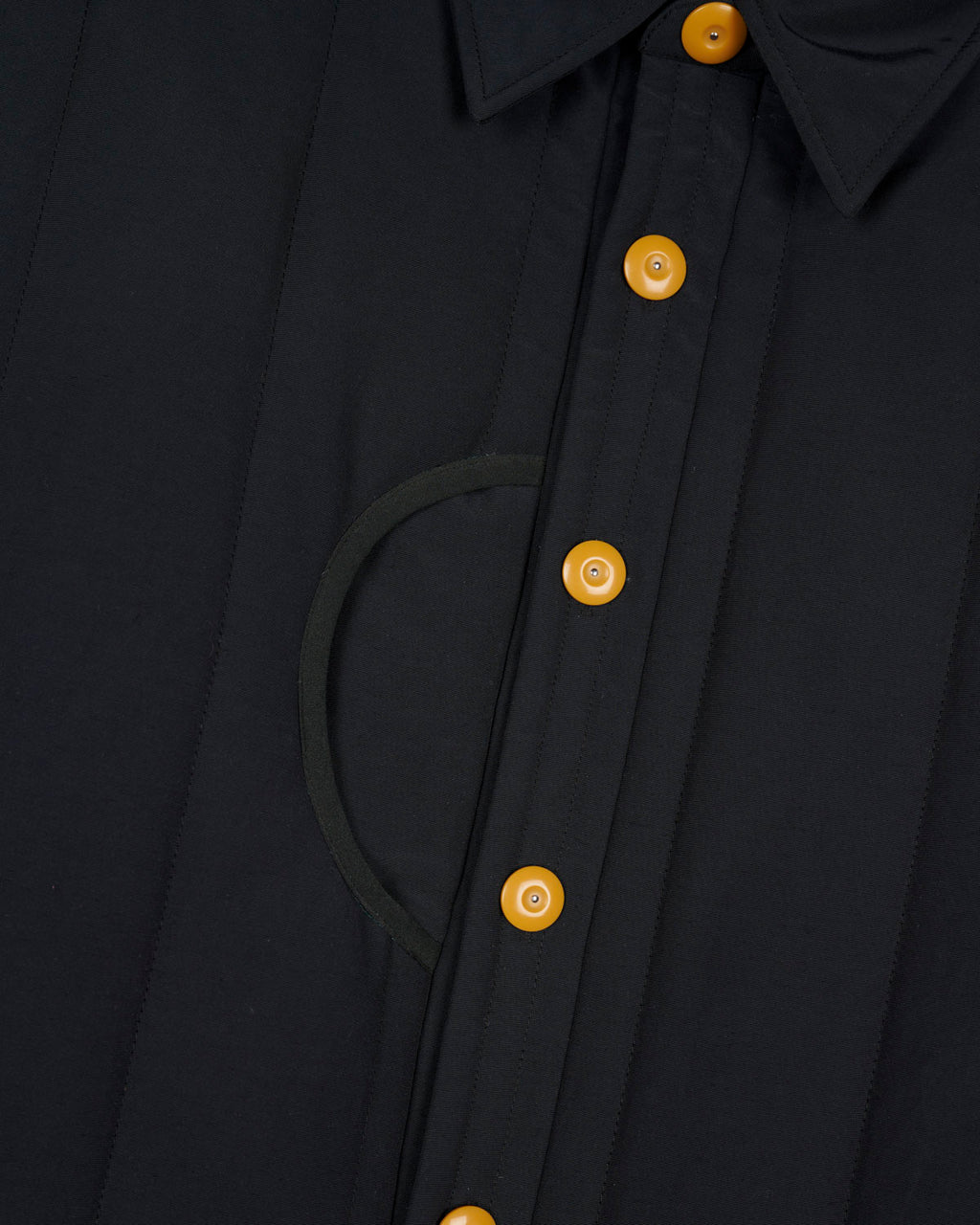 Puffer Button Up Shirt - Navy 3