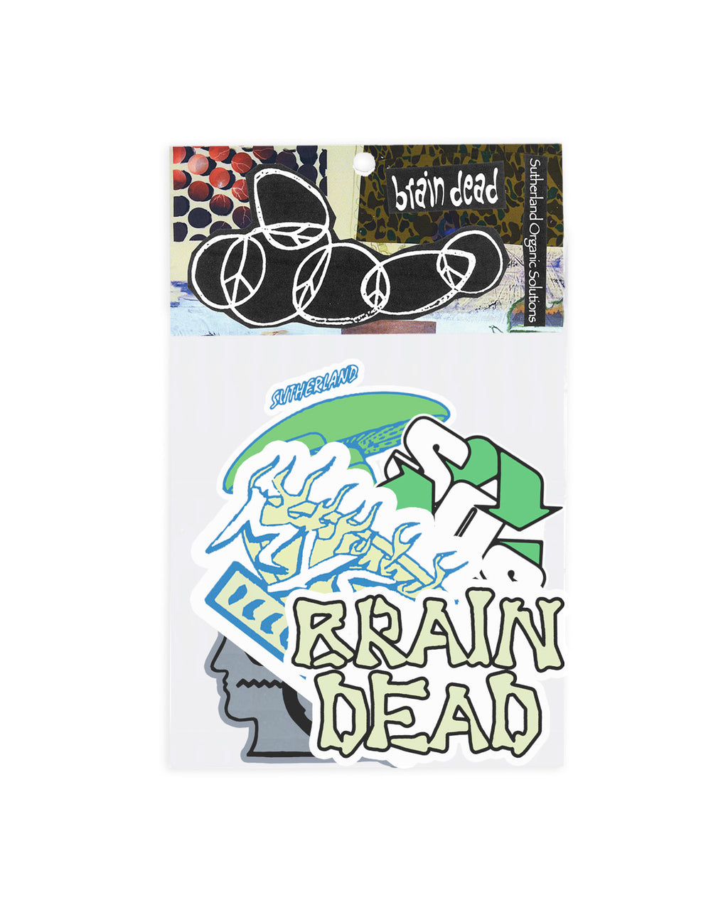 Brain Dead x Peter Sutherland Sticker Pack - Multi