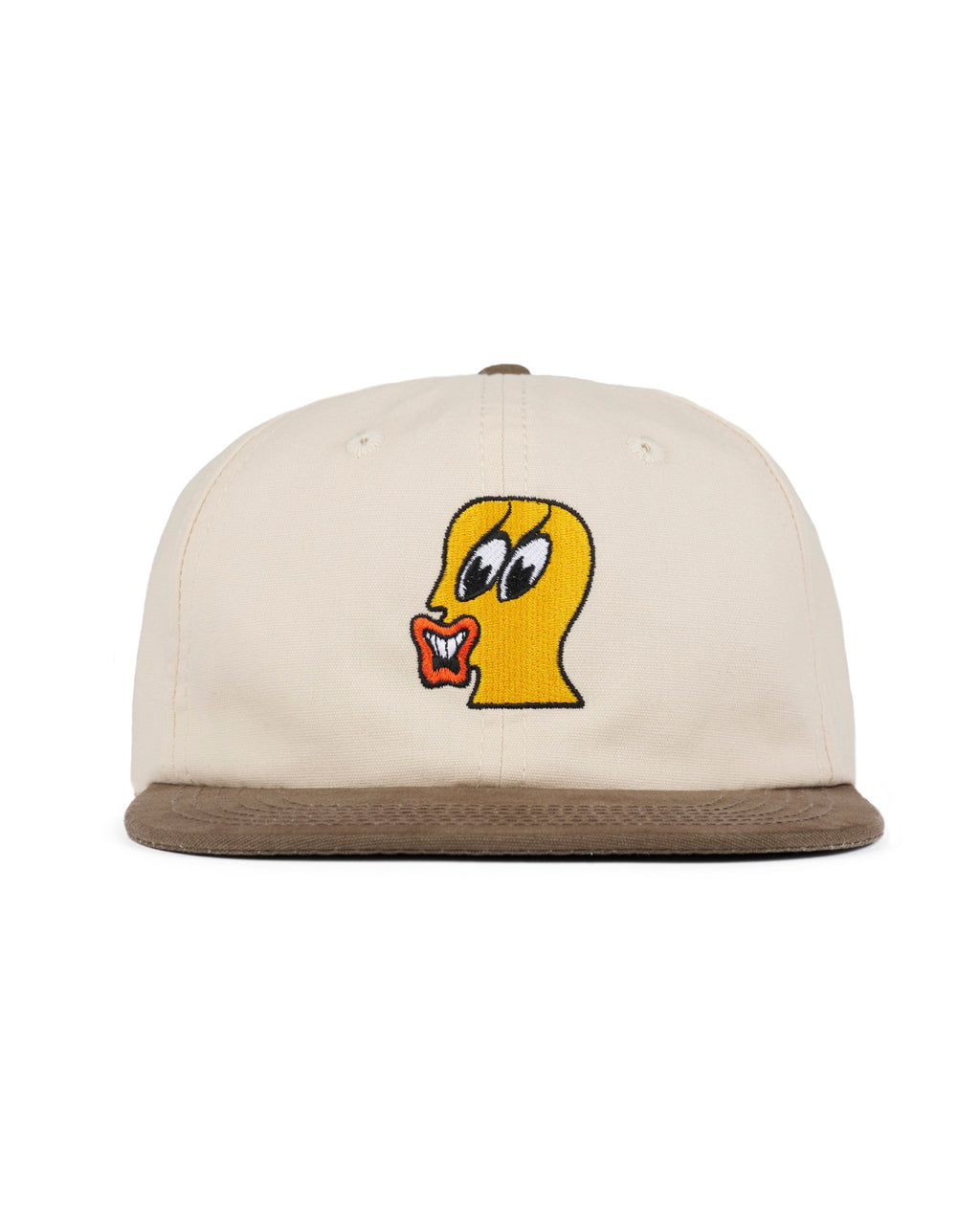 Duck Face 6 Panel Hat - Natural 1