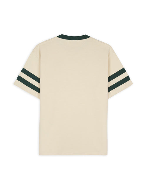 Embossed Worldwide Short Sleeve Football Shirt - Natural 2
