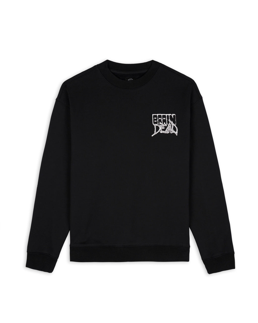 Heavy Weight Free Time Crew Neck Pullover - Black - Black / XS