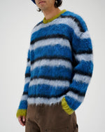 Stripe Boxy Knit Sweater - Blue Multi 5