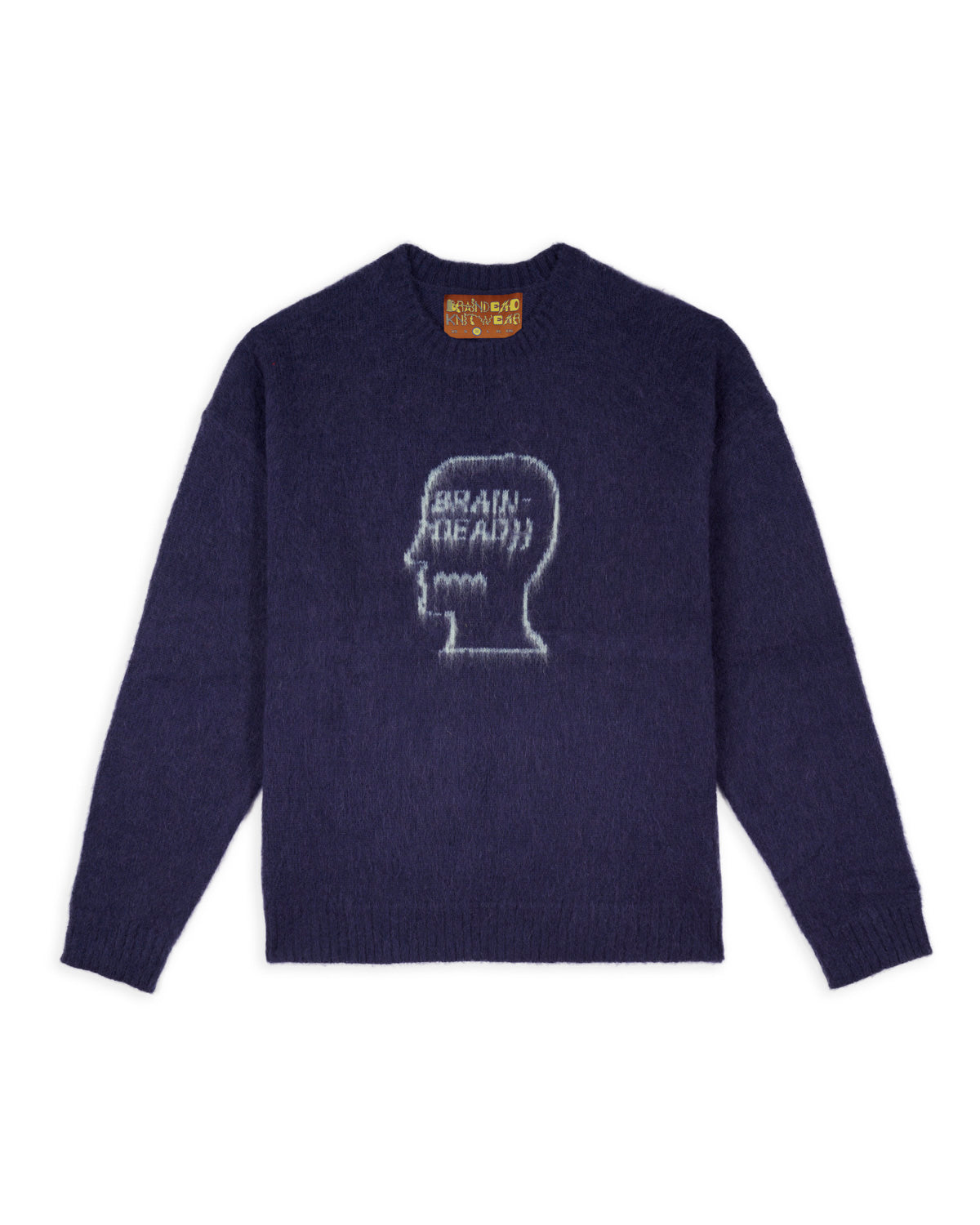 Logohead Pile Crewneck Sweater - Navy