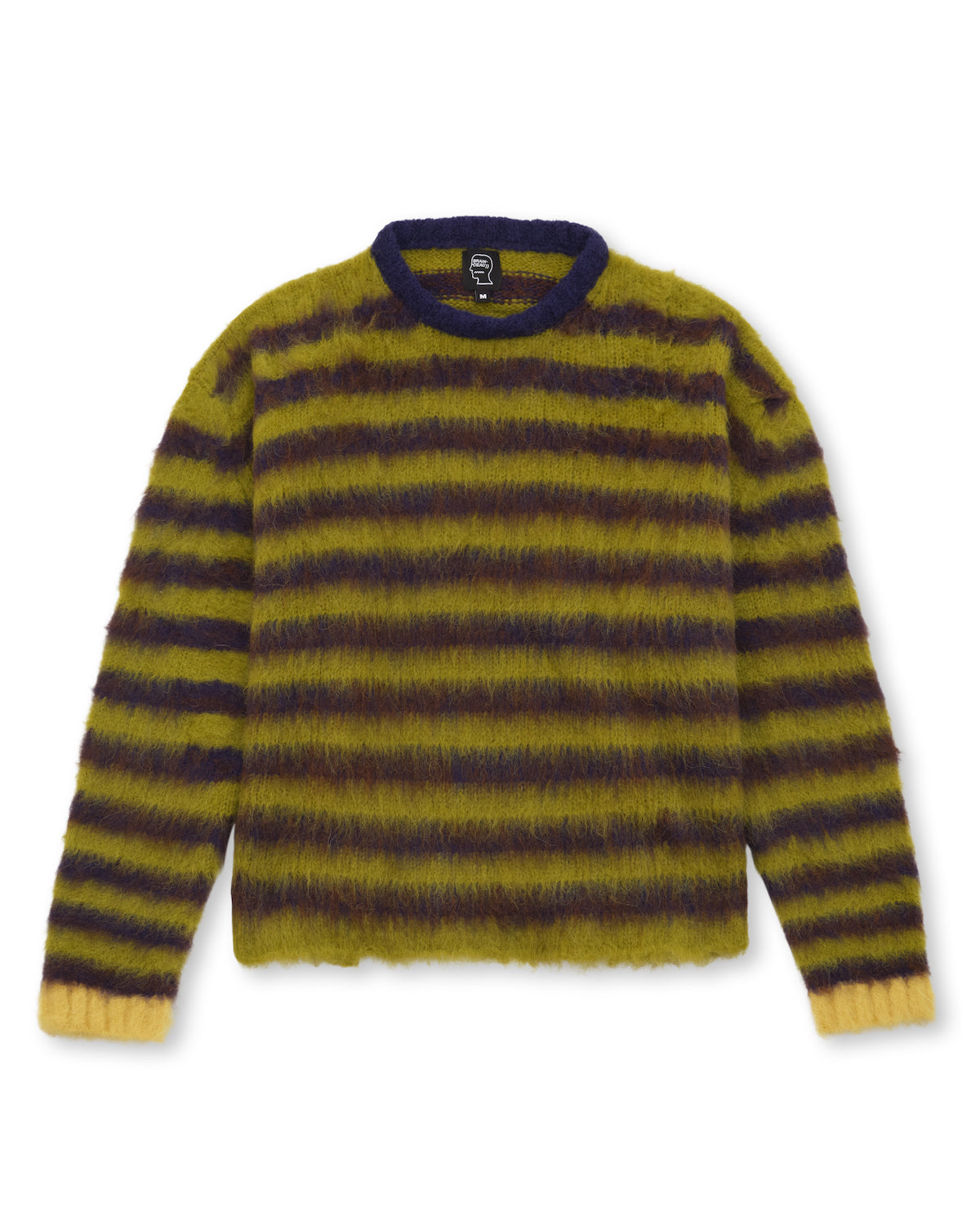 Boxy Knit Stripe Sweater - Green