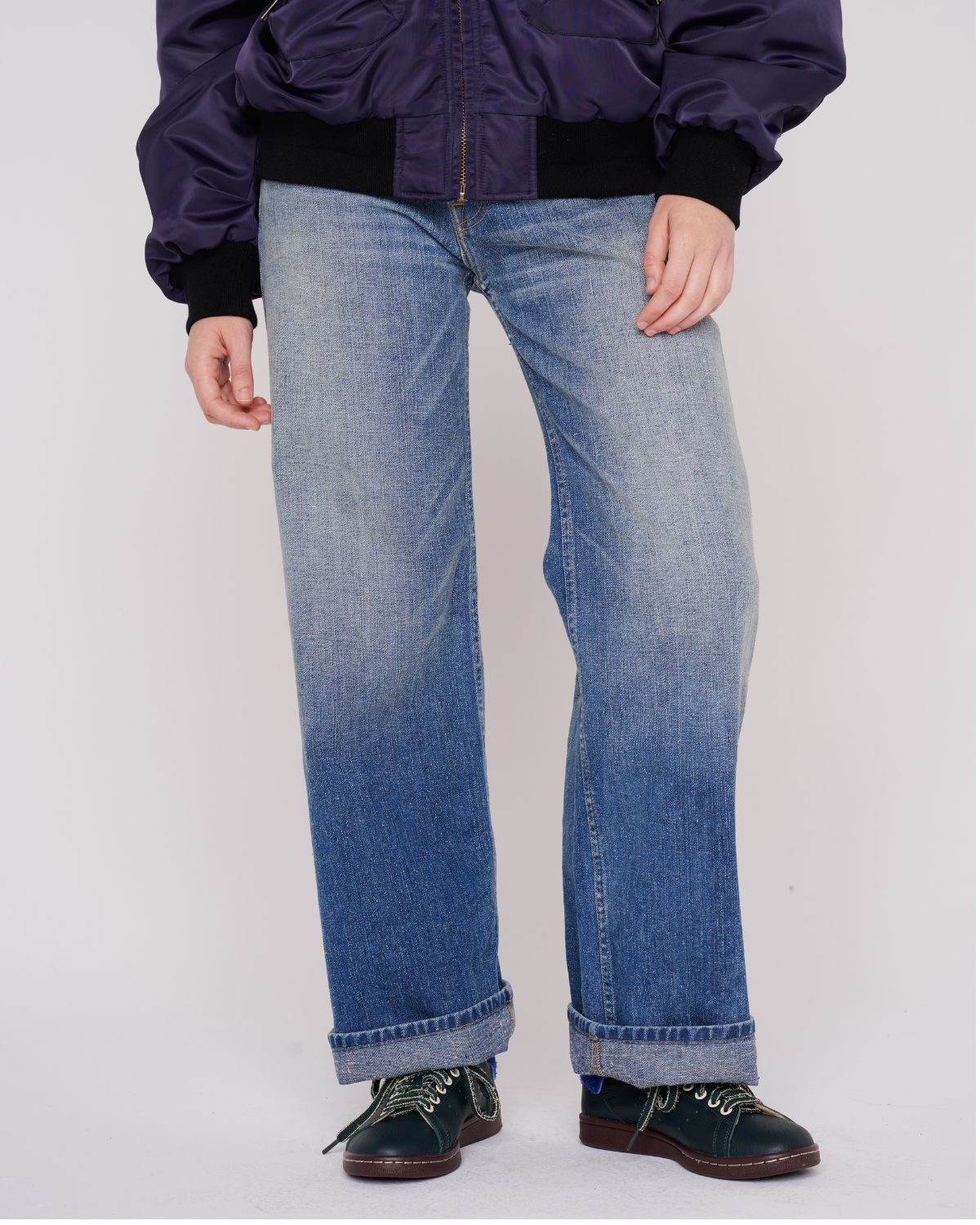 Type 00 14.1oz Selvedge Denim Pant - Washed Indigo 10