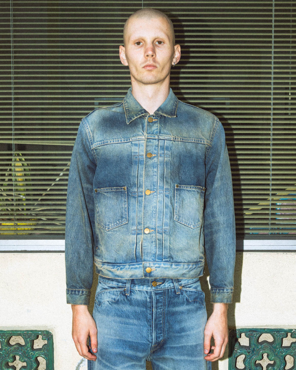 14.75oz Denim Trucker Jacket - Washed Indigo 7