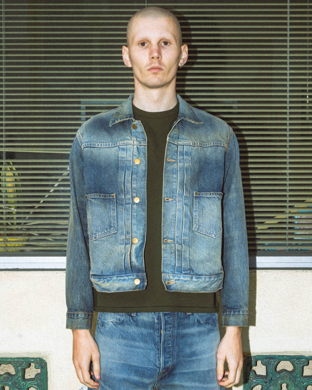 14.75oz Denim Trucker Jacket - Washed Indigo 2