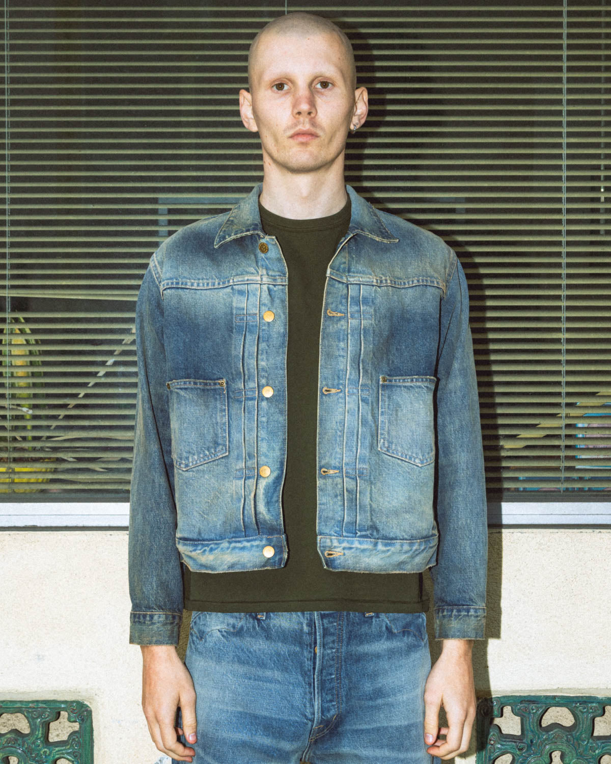 14.75oz Denim Trucker Jacket - Washed Indigo 2
