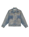 14.75oz Denim Trucker Jacket - Washed Indigo