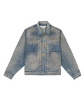 14.75oz Denim Trucker Jacket - Washed Indigo