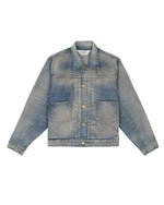 14.75oz Denim Trucker Jacket - Washed Indigo 1