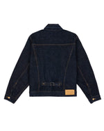 15.5oz Selvedge Denim Trucker Jacket -Rinsed Indigo 5