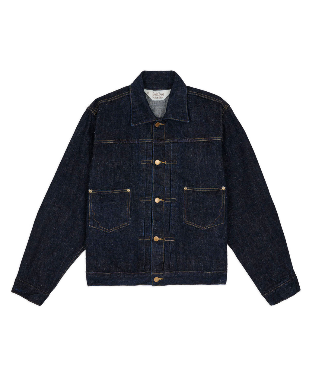 15.5oz Selvedge Denim Trucker Jacket -Rinsed Indigo