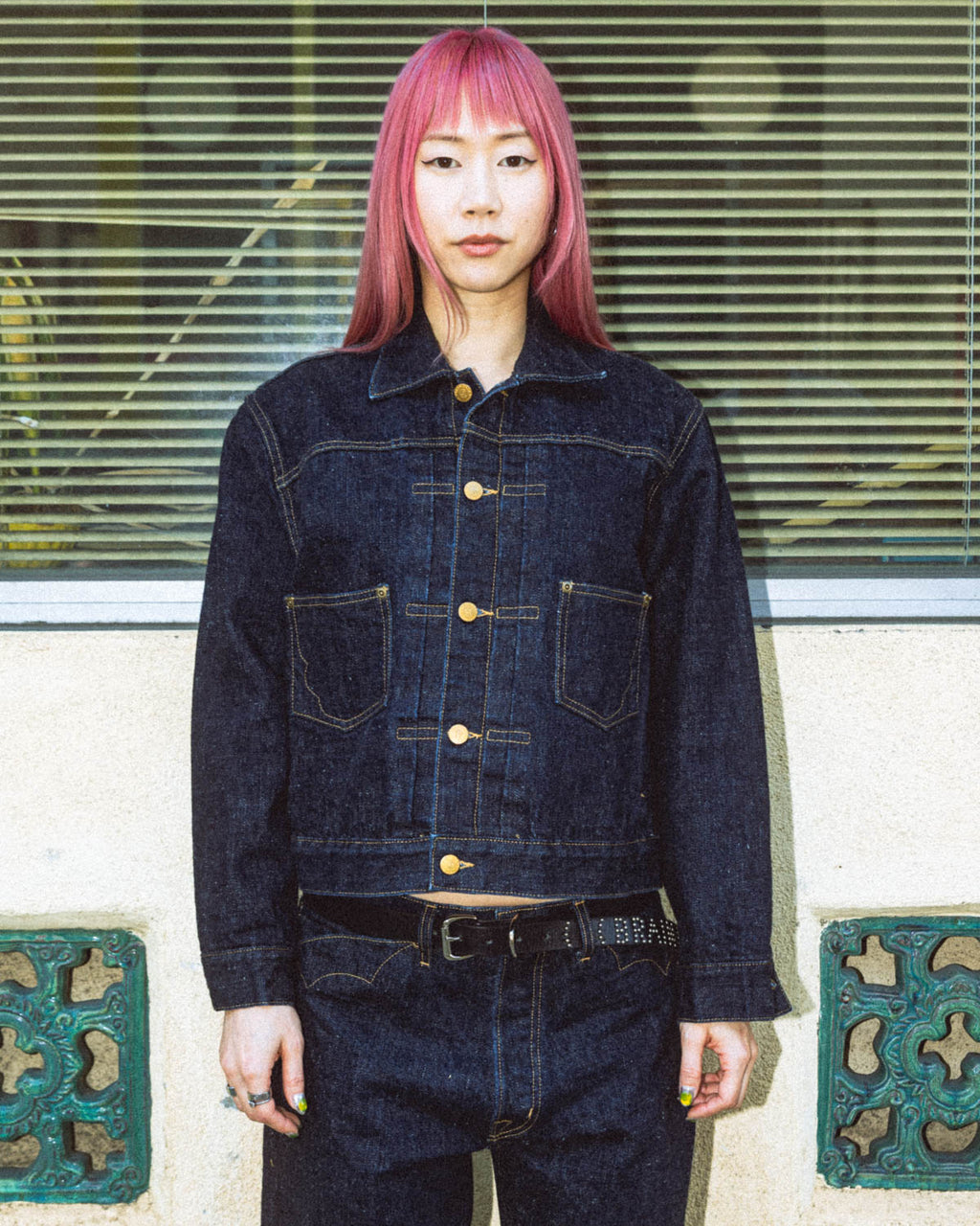 15.5oz Selvedge Denim Trucker Jacket -Rinsed Indigo 8