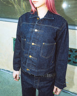 15.5oz Selvedge Denim Trucker Jacket -Rinsed Indigo 10