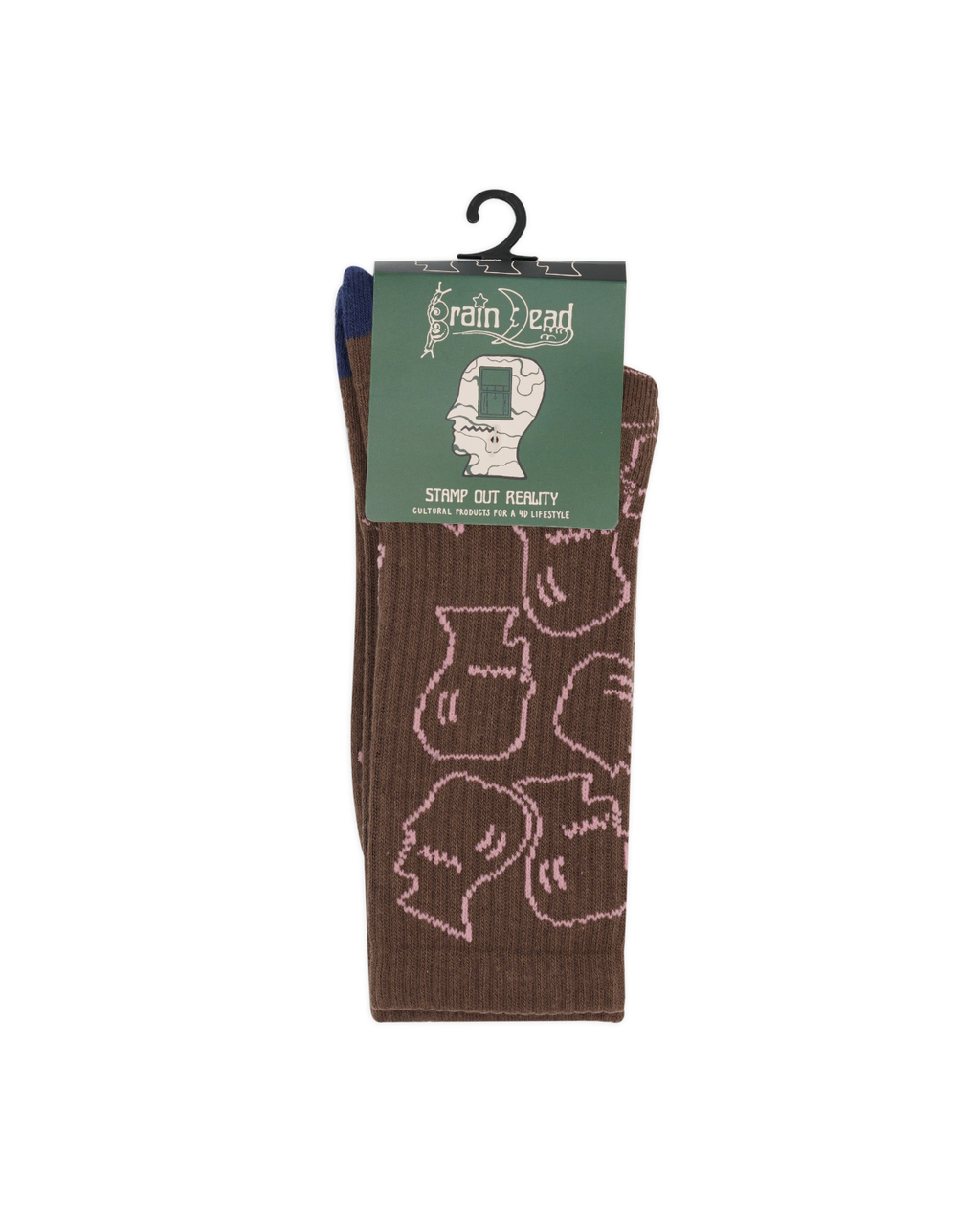 Logohead Crew Socks - Brown 3
