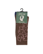 Logohead Crew Socks - Brown 3