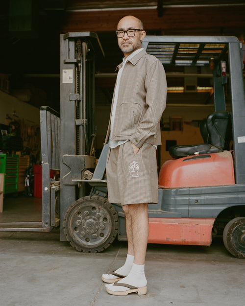 Brooks Brothers California Houndstooth Harrington Jacket - Tan 2