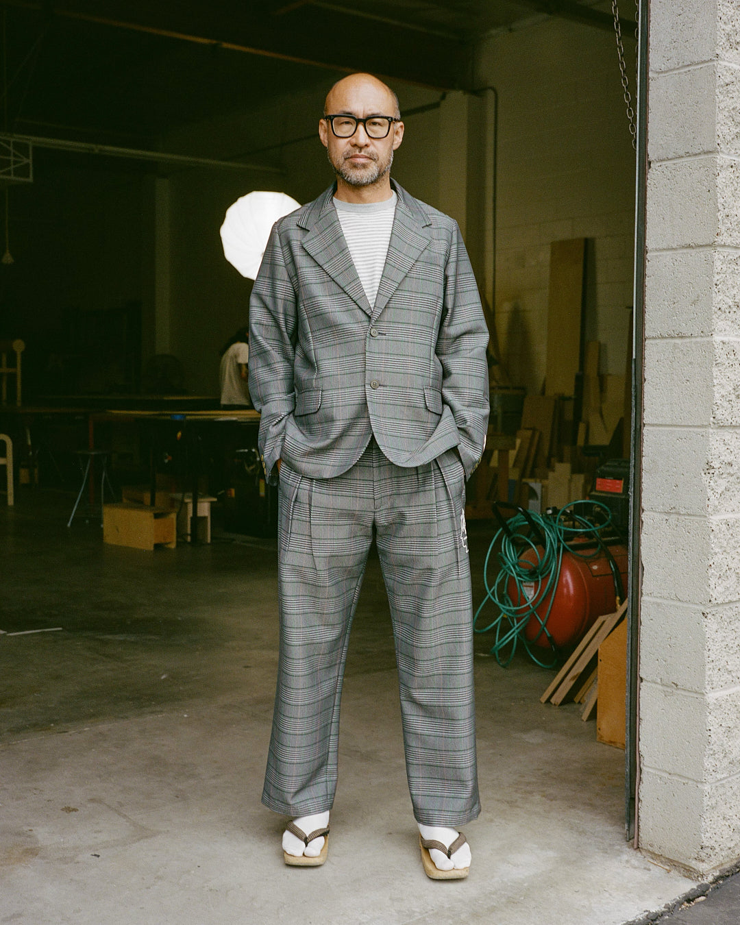 Brooks Brothers California Glen Check Blazer - Grey – Brain Dead