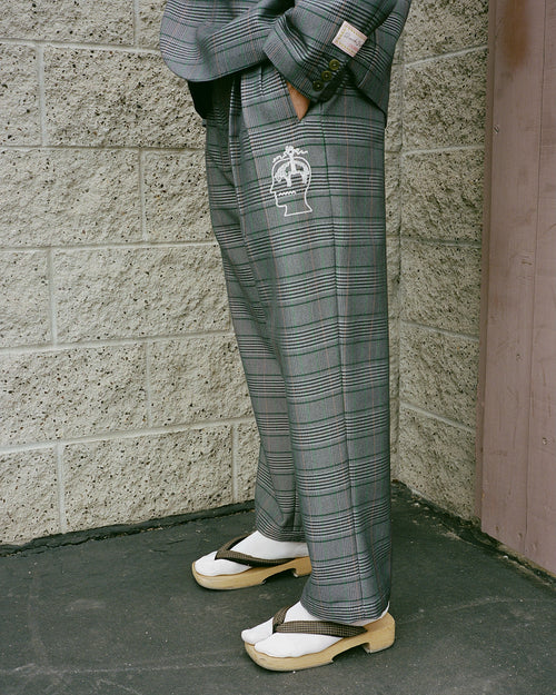 Brooks Brothers California Glen Check Pleated Trouser - Grey 2