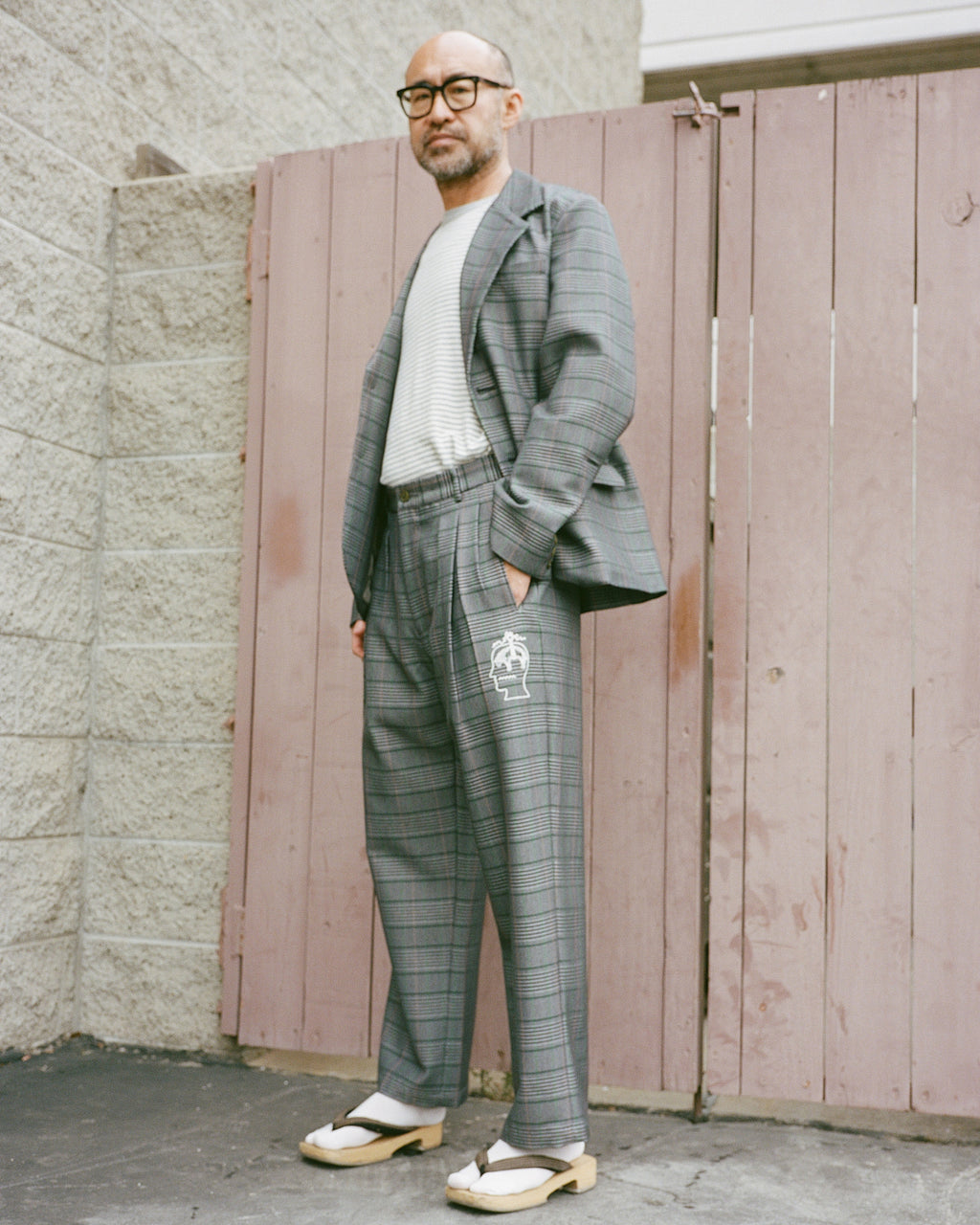 Brooks Brothers California Glen Check Pleated Trouser - Grey 6