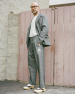 Brooks Brothers California Glen Check Pleated Trouser - Grey 6