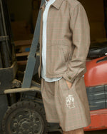 Brooks Brothers California Houndstooth Harrington Jacket - Tan 5