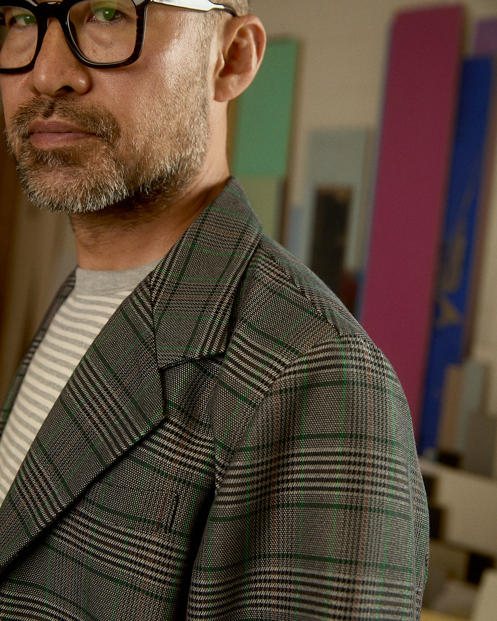 Brooks Brothers California Glen Check Blazer - Grey 6