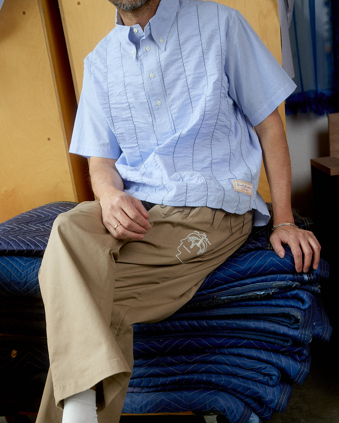 Brooks Brothers California Pleated Chino Trouser - Desert – Brain Dead