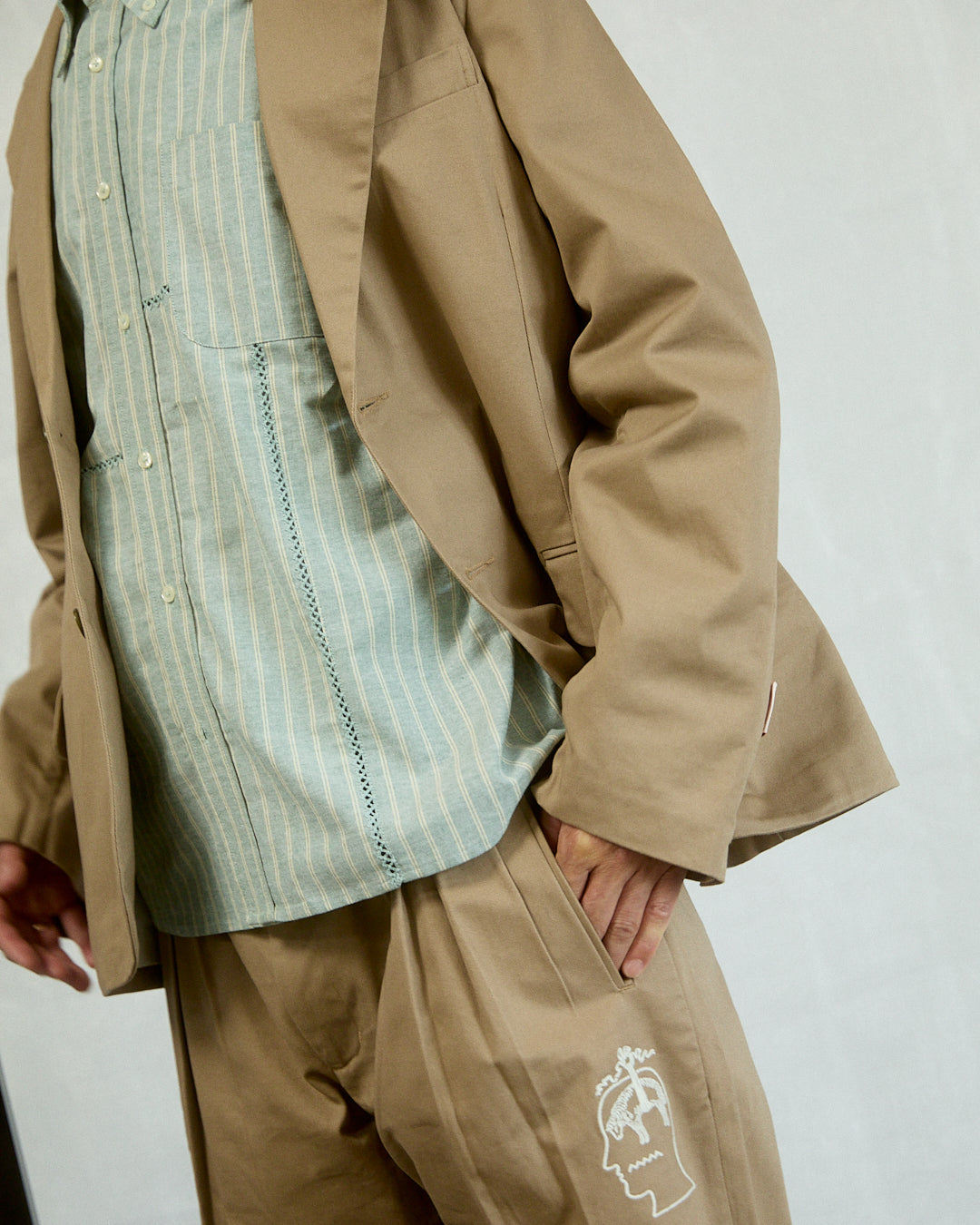 Brooks Brothers California Patchwork Oxford Button Up Shirt - Green 2