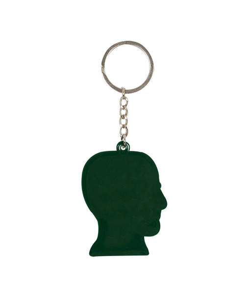 Logohead Keychain Checkered - Light Blue 2