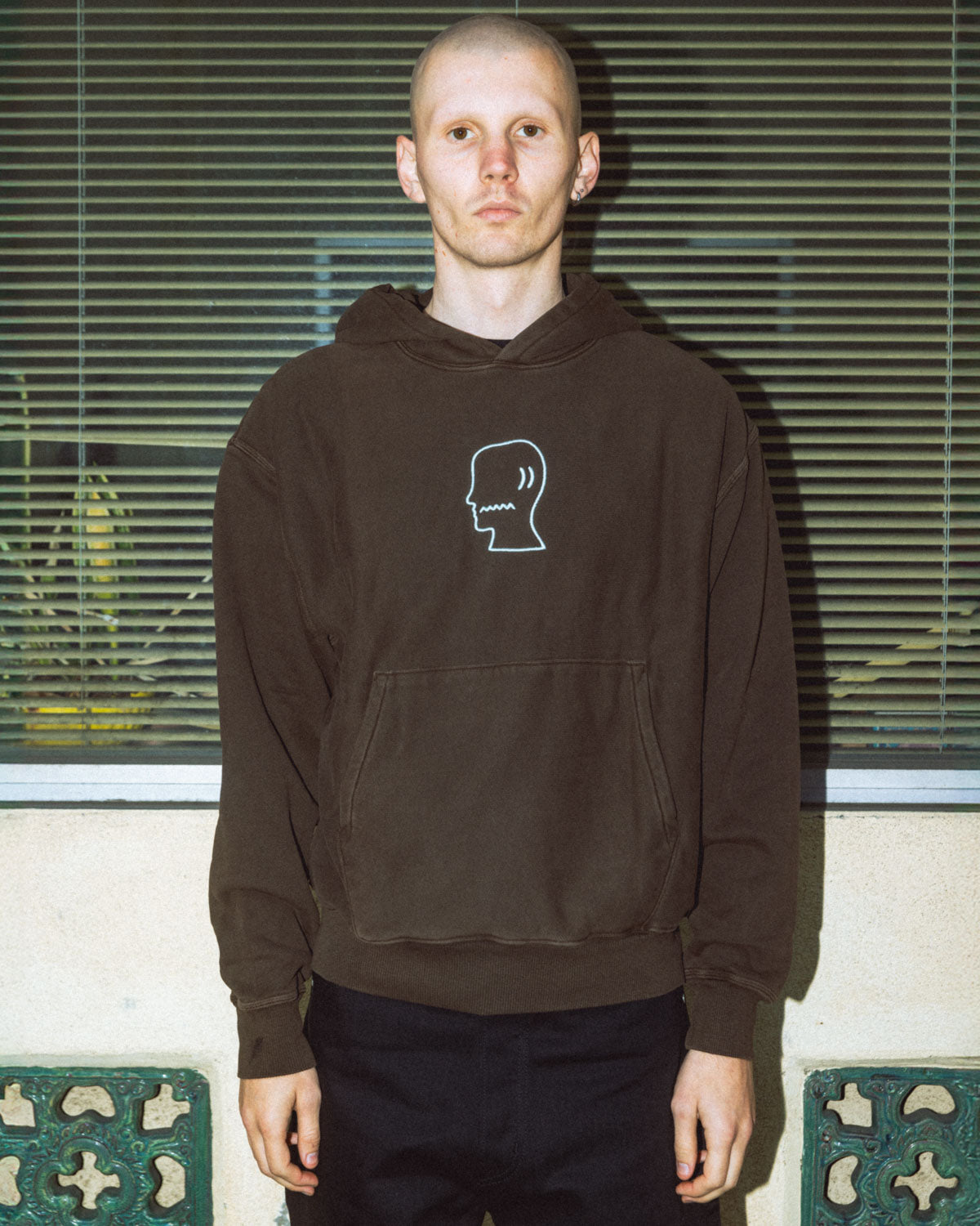 3D Embroidered Logohead Garment Dyed Hoodie - Brown – Brain Dead 3D Embroidered Logohead Garment Dyed Hoodie - Brown – Brain Dead